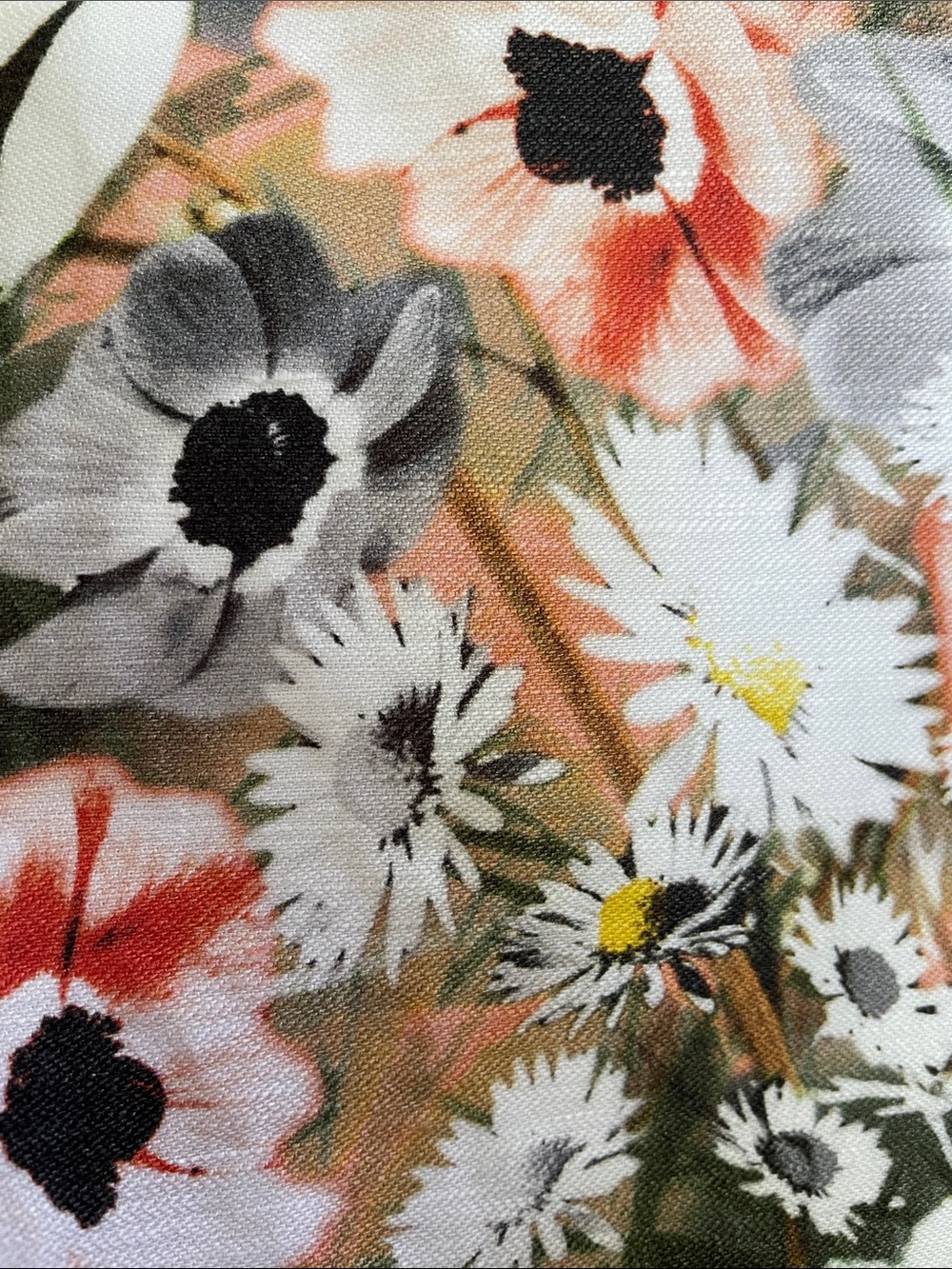Talbots Floral Hummingbird Ombre Cotton Linen Pencil Skirt Size 6 - Picture 9 of 9